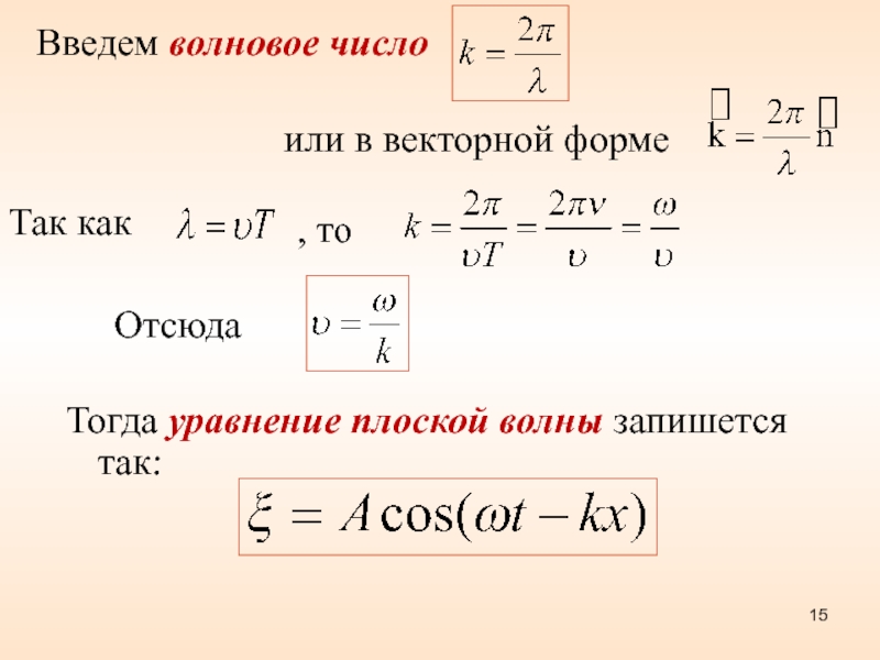 Значение волнового числа