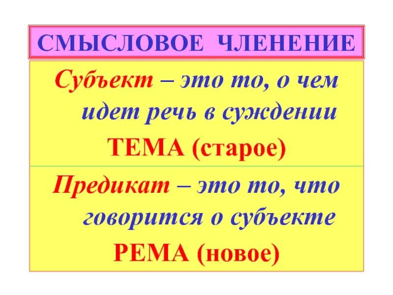 Смысловые предложения. То о чем идет речь в суждении это. Смысловая речь.