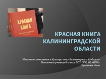 Красная книга калининградской области