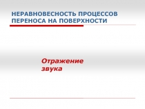 Отражение звука