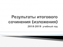 Результаты итогового сочинения (изложения)