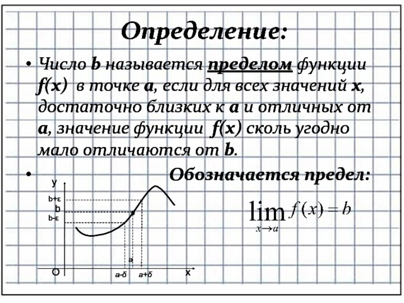 Предел функции презентация 10 класс презентация