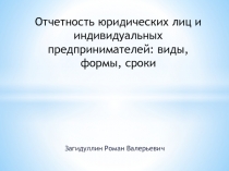 Отчетность юридических лиц и индивидуальных предпринимателей: в иды, формы,