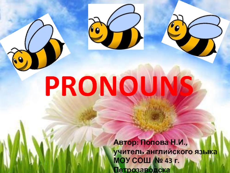Презентация Pronouns 2 класс