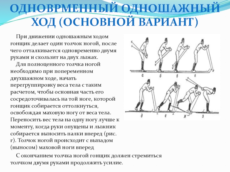 Основного хода. Одношажный стартовый ход лыжи. Одновременно одношажный основной. Попеременный одношажный ход. Одновременный одношажный ход на лыжах техника.