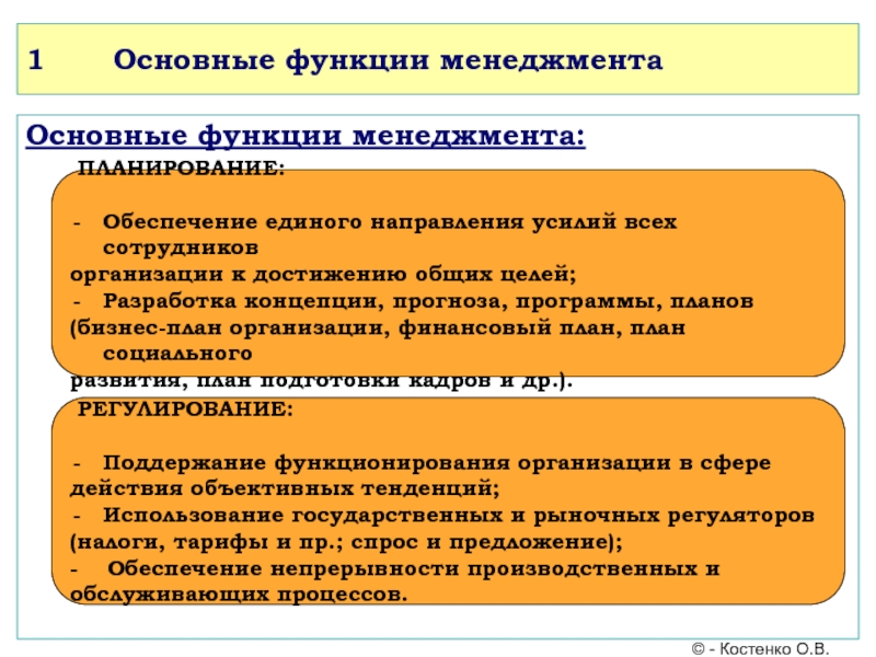 Реализации намеченных планов