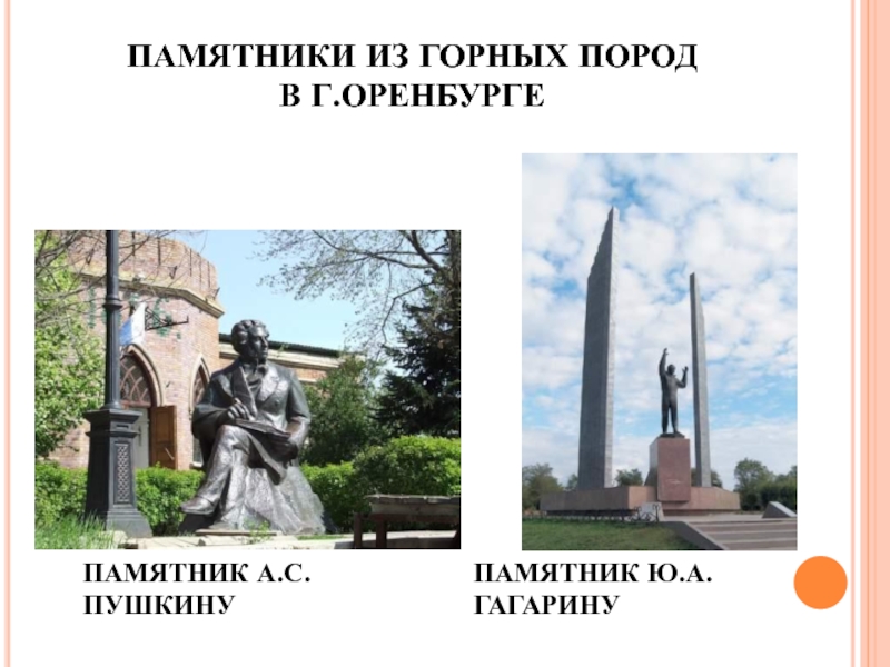 Памятники оренбурга презентация