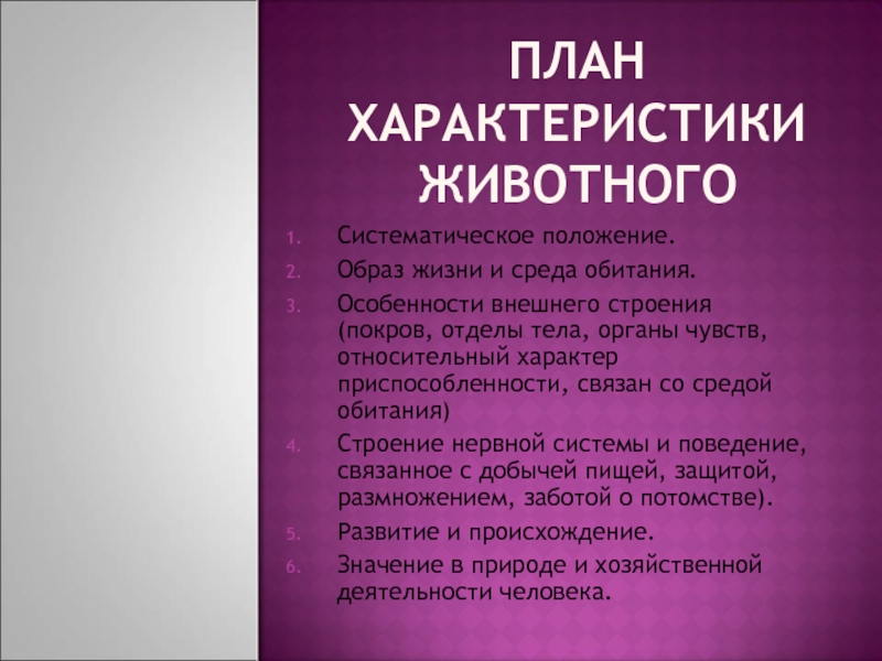 Характеристика животных. Характеристика животного. План характеристики животного. План характеристики класса животных. План характеристики животных 7 класс.