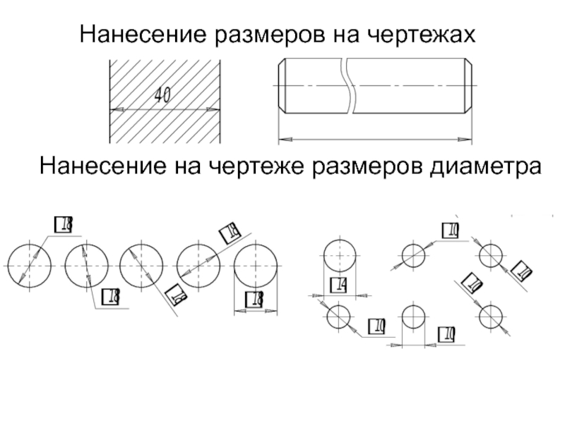 Правила нанесения размеров на чертежах гост