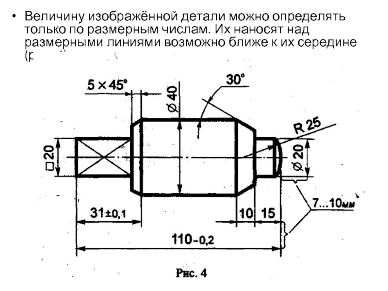 Как изобразить радиус на чертеже