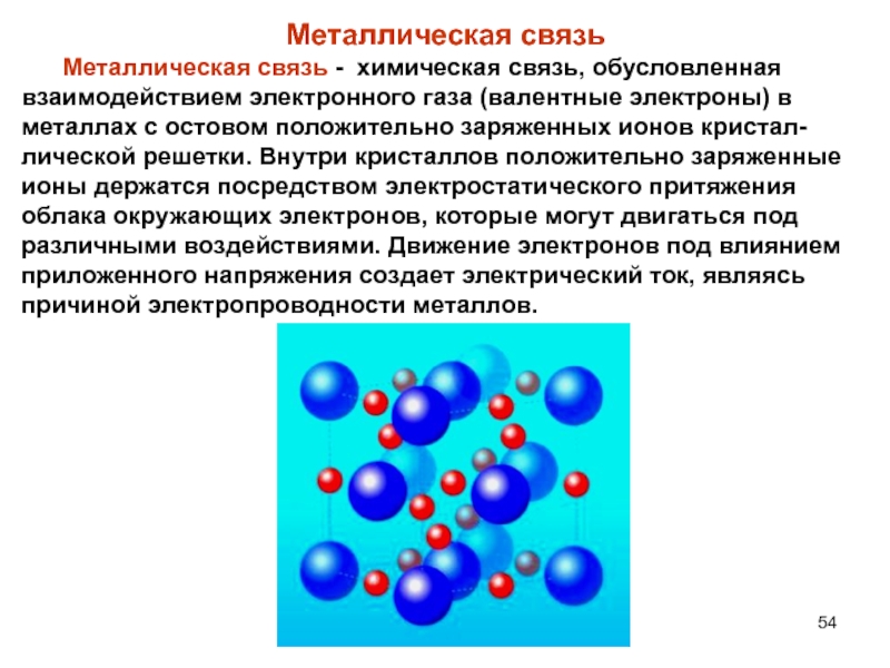 Презентация по химии 8 класс металлическая химическая связь