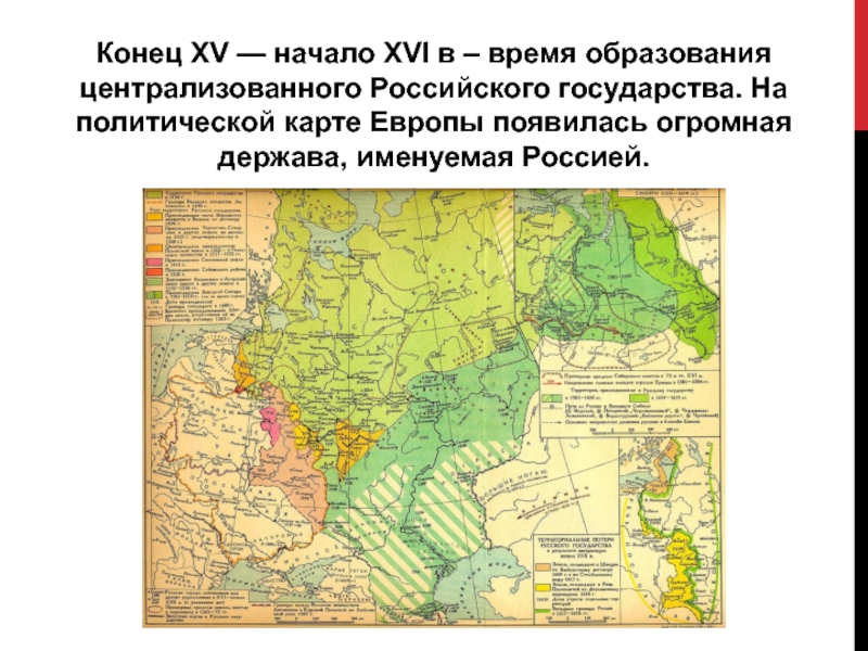 Образование единого русского государства презентация