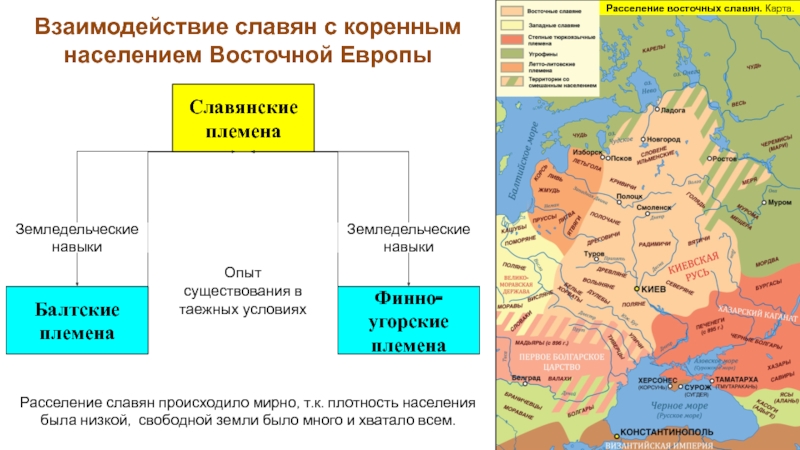 Карта с племенами