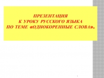 Презентация по русскому языку по теме 