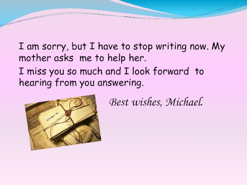 Stop writing. I am looking forward to hearing. Am looking forward to hearing from you. Wish write Now. My mother asked us help.