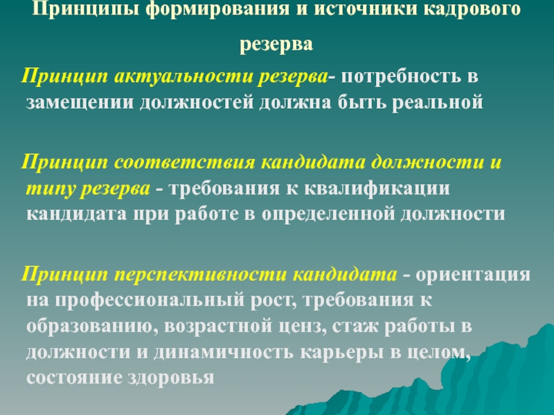 Формирование кадрового резерва презентация