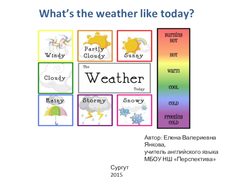 What's the weather like today? к разделу 9 It's snowing учебника английского языка М.В. Вербицкой Forward3 .