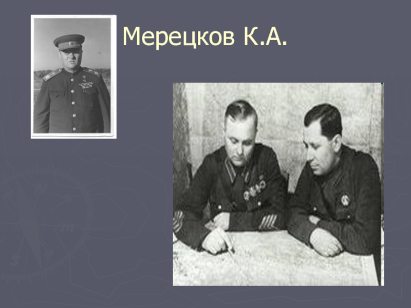 К. А. Мерецков 1941. Маршал Мерецков. Говоров мерецков
