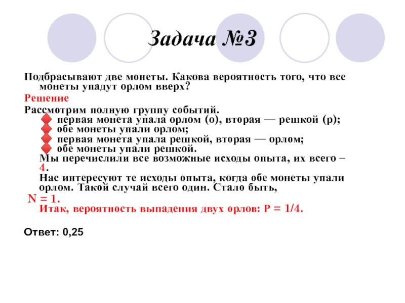 Монету подбрасывают 10 раз какова вероятность