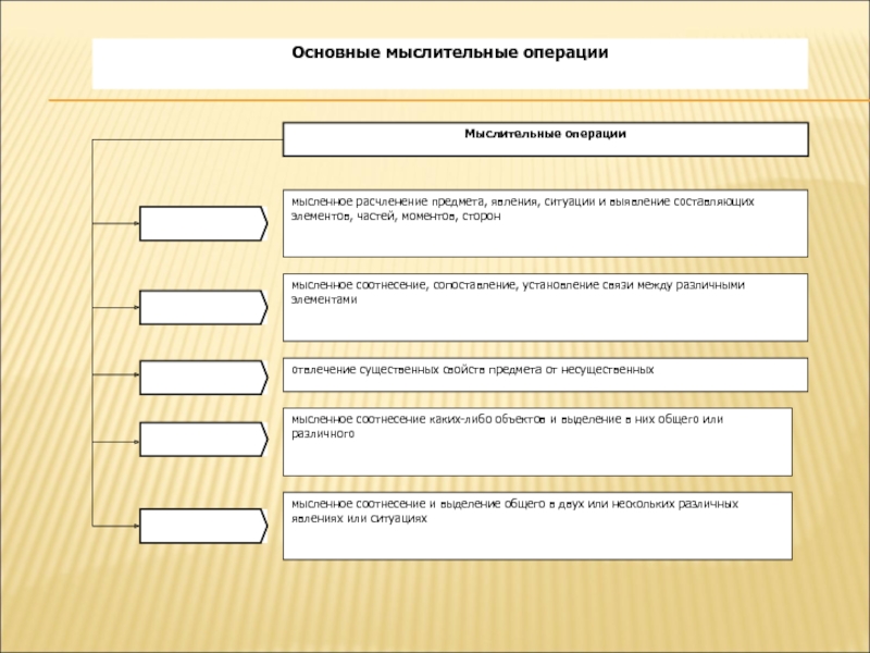 Доклад: Основные мыслительные операции