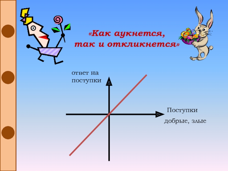 Как аукнется так и откликнется