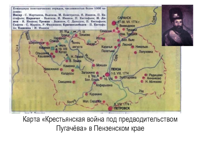 Какому историческому событию посвящена данная картина крестьянской войне под предводительством