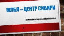 МЛБЛ – ЦЕНТР СИБИРИ