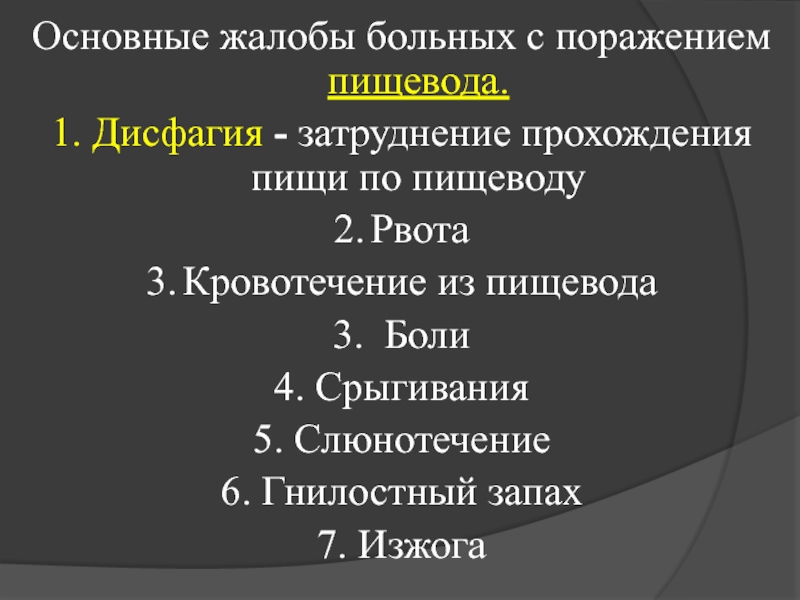 Схема обследования пациента с заболеванием жкт