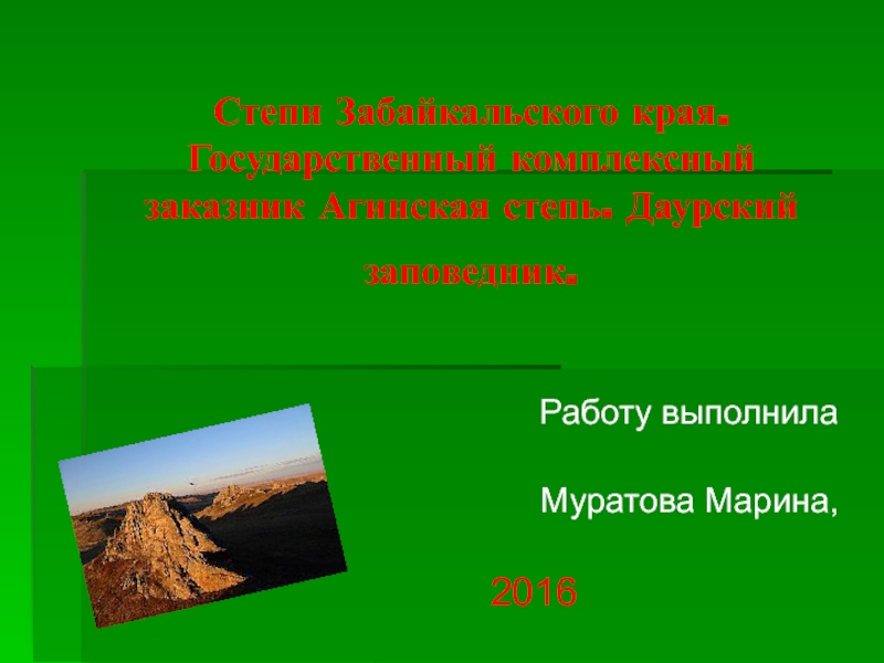 Биоразнообразие Забайкальского края