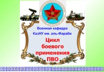 1
Военная кафедра КазНУ им. аль-Фараби
Цикл
боевого
применения ПВО