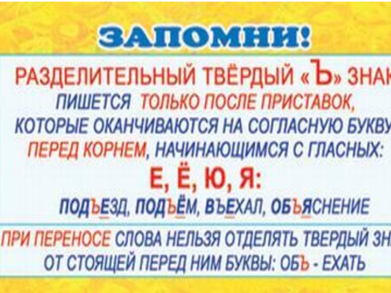 Правописание слов с разделительным твердым. Разделительный твердый знак правило. Разделительный твёрдый знак правило 3 класс. Правило РАЗДЕЛИТЕЛЬНЫЙРАЗДЕЛИТЕЛЬНЫЙ твердый знак. Правописание слов с разделительным твердым знаком правило.