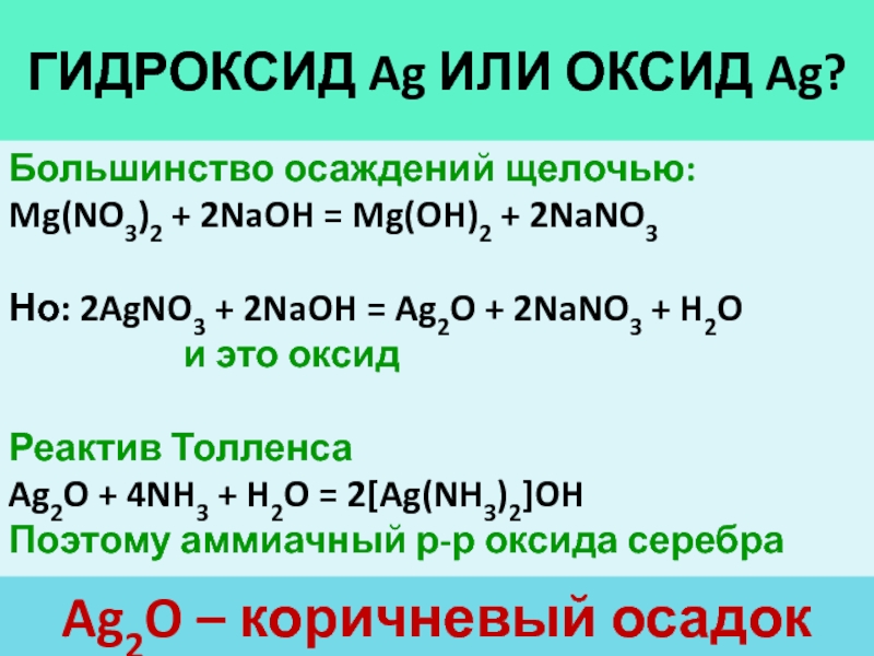 Cao nano3 реакция. Agno3 NAOH nh4oh. Agno3 NAOH nh3. Agno3 это оксид. Оксиды и гидроксиды серебра.