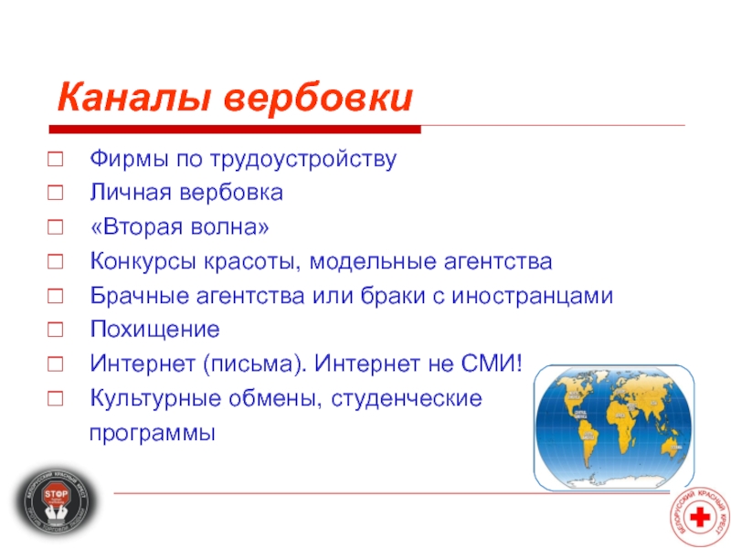 Реферат: Торговля людьми в Российской Федерации