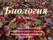 Биология 6 класс