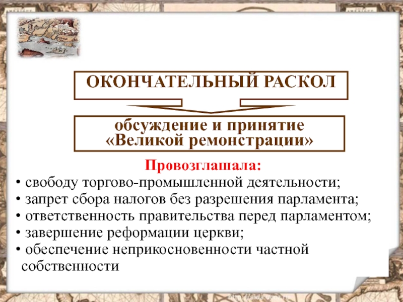 Великая ремонстрация. Принятие английским парламентом Великой ремонстрации Дата. Принятие Великой ремонстрации в Англии. 1641 Г. − принятие английским парламентом «Великой ремонстрации». Принятие английским парламентом «Великой ремонстрации» 22.11.1641 г.