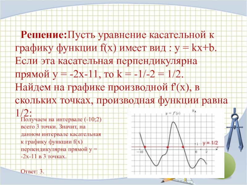 Задачи на производную проект