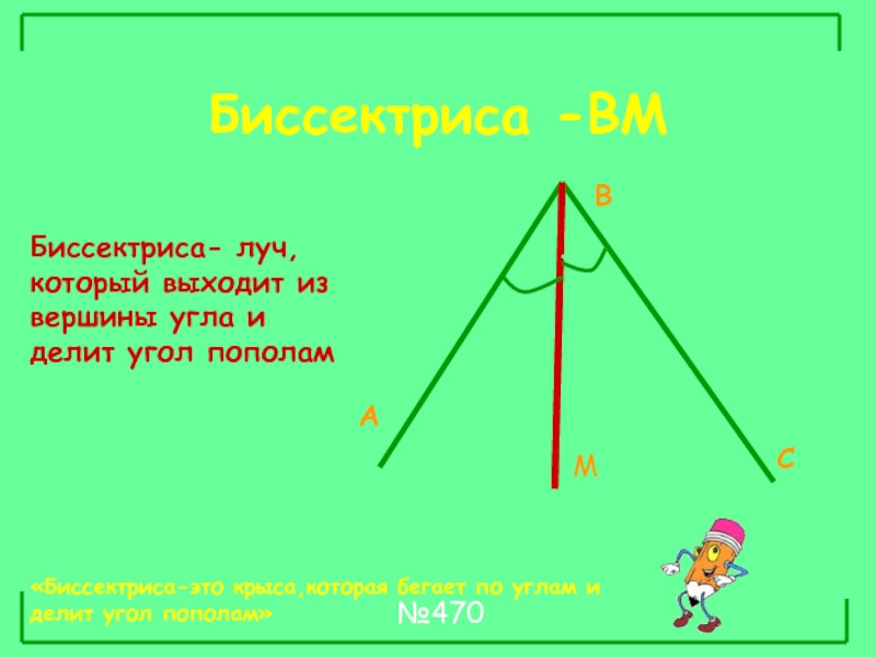 Биссектриса делит угол пополам. Биссектриса это Луч. Биссектриса угла это Луч который. Биссектриса из вершины угла.