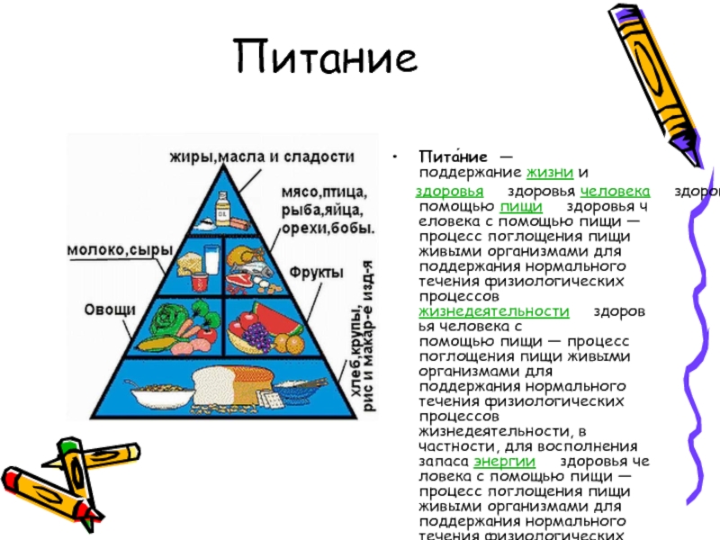 Питание это процесс