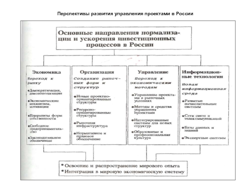 История и тенденции развития в управлении проектом