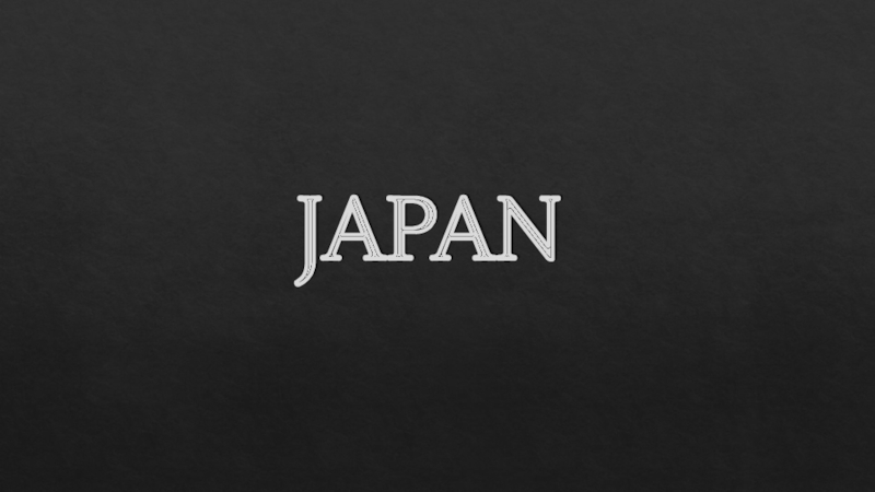 Презентация JAPAN