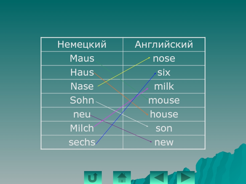 Группа языков английский немецкий