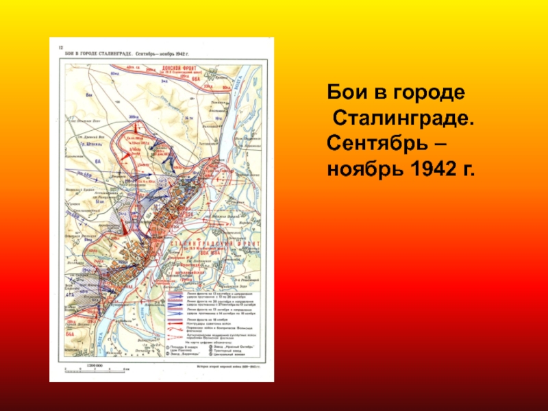 Бои в городе Сталинграде. Сентябрь –ноябрь 1942 г.