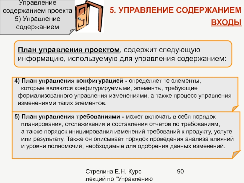 План управления содержанием проекта