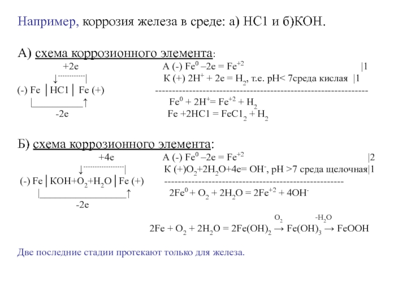 Схема отражающая процесс коррозии алюминия в паре с медью в кислой среде