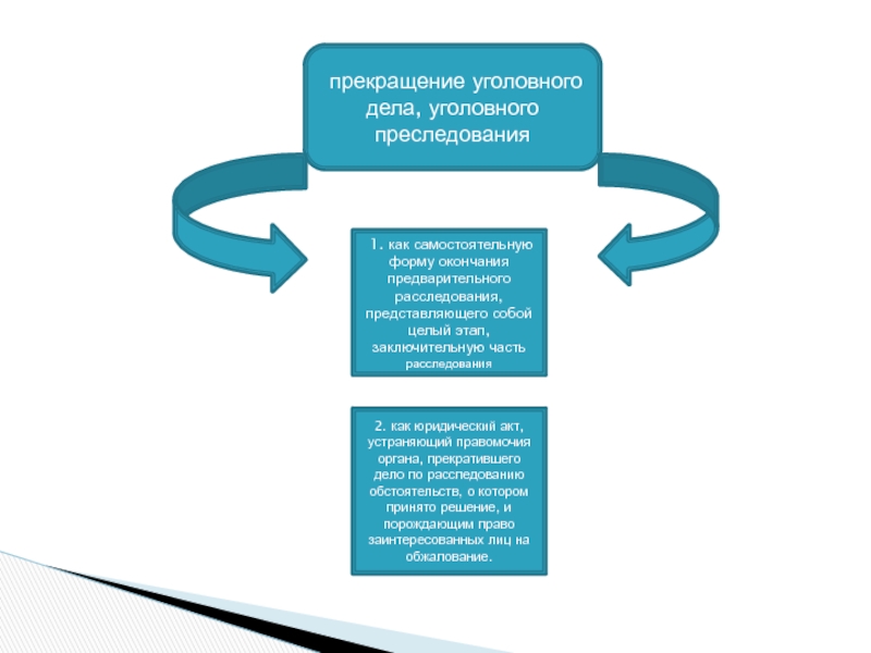 Основания и порядок прекращения дела