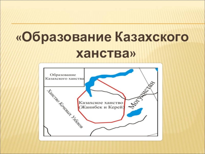 Презентация Казахское ханство история образования