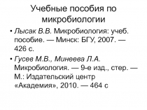 Учебные пособия по микробиологии