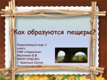 Как образуются пещеры? 4 класс