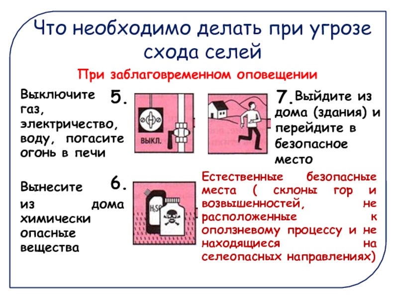 Вы проживаете в селеопасном районе находясь дома. При заблаговременном оповещении о наводнении необходимо. Что делать при заблаговременном оповещении о наводнении. Что нужно делать при оповещении. Укажите что необходимо делать при угрозе схода селей.