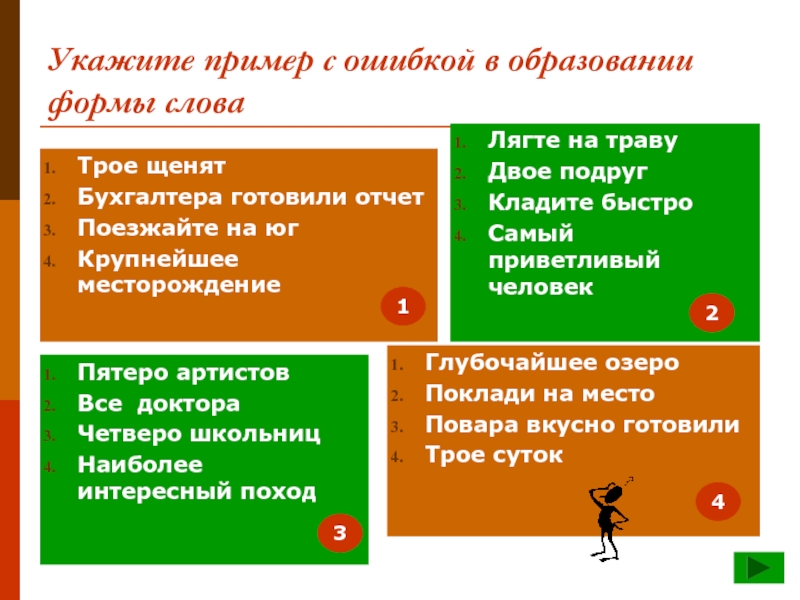 Укажите пример с ошибкой в образовании формы слова новые драйверы большие скорости